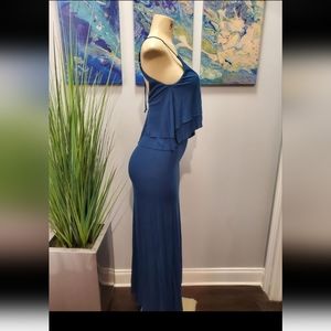 Mimi Chica Blue Tie Back Maxi Dress